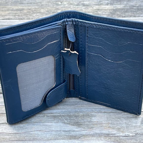 Handmade Leather Wallet Men Card Holder Purse Genuine Leather Bi fold Wallet - Picture 13 of 14